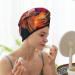 Hair Towel Wrap: Quick-Dry Turban for Easy Hair Drying - Elephant Oil Painting Design - Buy Online on GoSupps.com