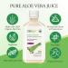 AloeCure Organic Aloe Vera Juice - 2 Bottle Sample Pack - Lemon and Grape Flavor - 2x500ml - Buy Online on GoSupps.com