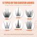 ETVITE DIY Eyelash Extensions 48 Clusters | 3D Effect C Curl | Wispy Spikes Plus Style | Reusable & Long Lasting | Natural Look Individual Lashes - 14mm - Buy Online on GoSupps.com