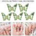 1Bag Butterfly Rhinestones 3D Fashionable Craft Accessories Embellishment For Decoration Green H098 - Buy Online on GoSupps.com