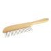 GWS Premium Dog Comb - Beech Wood Stable Fur Brush with 20 Nickel-Plated Steel Nails | 10-Pack for Efficient Grooming - Buy Online on GoSupps.com