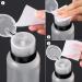 Lockable Pump Dispenser Bottle Set - 6.8oz (200ml) Pack of 3 for Nail Polish, Makeup Remover, Alcohol & Acetone - Buy Online on GoSupps.com