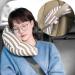 Kids Car Seat Belt Pillow Car Neck Pillow Car Headrest Cushion Seat Belt Cover Safety Belt Travel Pillow Head Neck Support Universal Fit Car Accessories for Children Khaki