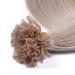 100% Real Hair Keratin Bonding U-Tip Extensions - Gray - 60cm - 50 Strands - High Quality by Novon Hair - Buy Online on GoSupps.com