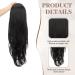 Aikaa Long Braid Ponytail Hair Extension - 65cm Natural Wavy Synthetic Ponytail for Women - Black (1B) - Perfect for Effortless Style - Buy Online on GoSupps.com