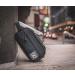 Helmet Head Compact Smell Proof Case with Lock & Grinder Card | Water Repellent Bag for Herbs - Black - Buy Online on GoSupps.com