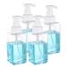 OFODE 17oz Foaming Soap Dispenser with Pump for Shampoo Body Wash Dish Liquid Soap Refillable Plastic Empty Foaming Hand Soap Dispenser with Lables for Kitchen Sink Bathroom Clear 4Pack 4clear