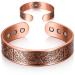Otuuz Christmas Gift Copper Magnetic Tar Bound for Men Women Life Tree Maintain Massive Massive Wirrifeness with 9 Magnets Copper Magnetic Energy Bracelet Adjustable Size Bronze