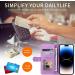 Haygdz Purple Leather Cover for LG K22 Plus - Premium PU Wallet Case with Card Compartment & Magnetic Stand - Buy Online on GoSupps.com