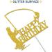 Tenhaisi Gold Glitter Happy Birthday Cake Topper Birthday Party Decorations Fishing Cake Topper Fisherman Birthday Party Supplies - Buy Online on GoSupps.com