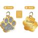 Nibana Pet ID Tags Personalized Dog Tags and Cat Tags Custom Engraved Easy to Read Cute Glitter Paw Pet Tag(Silver) - Buy Online on GoSupps.com