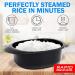 Rapid Microwave Rice Cooker | Cooks Rice Blends in 3 Minutes | Perfect for Dorm, Small Kitchen, or Office | Dishwasher-Safe, Microwaveable, BPA-Free | Black, 1 Pack - Buy Online on GoSupps.com