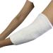 COUVER Thick Volleyball Elbow Protector Sleeve 9" Long White