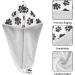 Black Graffiti Paw Dry Hair Cap Set - Quick Drying Towel & Button Headband | Super Absorbent Soft & Comfortable - International Shipping Available - Buy Online on GoSupps.com
