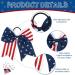 6 Pack Patriotic 4th of July Cheer Bows - Stars & Stripes Hair Accessories for Girls - Buy Online on GoSupps.com