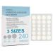 LotFancy Acne Patches 240 Count 3 Sizes (12 10 8mm) Hydrocolloid Pimple Patches for Face Clear Zit Stickers for Blemishes Spots Skin Acne Dots Treatment 240 Patches(3 Sizes)