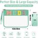 Chenille Letter Bag Clear MEDS Makeup Pouch - Waterproof Travel Organizer for Pills & Medicine | Preppy Zipper Pouch with Wristlet (A-MEDS-Green - Buy Online on GoSupps.com