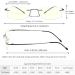Titanium Rimless Reading Glasses - Blue Light & UV Blocking Ultralight Frameless Spring Hinge - 2 Pairs (Gunmetal/Silver +1.5) - Stylish & Functional for Men & Women - Buy Online on GoSupps.com