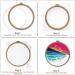 Pllieay 3 Pieces 6.9inch Embroidery Hoops - Imitated Wood Circle Cross Stitch Hoops for Art, Craft, Sewing - Buy Online on GoSupps.com