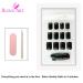 Shop False Nails Bling Art Black Red Shiny French Squoval 24 Premium Fake Nail Tips for Stunning Manicures - Buy Online on GoSupps.com