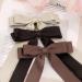 REYIN-CHHN Hair Bows for Women Hair Ribbons with Metal Alligator Clips Coquette Bows Preppy Teen Girl Gifts Trendy Stuff Cute Hair Accessories Aesthetic Things (black brown khaki) - Buy Online on GoSupps.com
