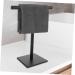 Alipis Towel Bar Towel Standing Bar Bathroom Towel Stand Towel Storage Rack Can Move Towel Rack 32X27.3X14CM Black - Buy Online on GoSupps.com