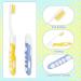 Ouligay Foldable Travel Toothbrush Set - Soft Bristles for Adults & Kids | Perfect for Camping & Travel - Buy Online on GoSupps.com