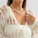 Multilayer Boho Pearl Necklace with Beaded Coin & Heart Pendant - Summer Beach Jewelry for Women & Girls - Buy Online on GoSupps.com