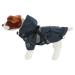 Waterproof dog cloak dog coat for small and medium -sized dogs windproof dog jacket with ring for dishes - blue S blue S