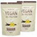 Nutri + protein vegan vanilla 2 kg 83% protein - 3K protein powder 2000 g - Vanilla Cream flavor shake - vegetable protein powder without lactose sugar stevia & milk vanilla 2 kg (2 pack)
