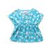 Douhoow Toddler Baby Girls Swim Cover-up Beach Sundress Summer Poncho Rash Guards Blue 6-12 months