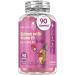 Calcium with Vitamin D3 Gummies for Kids - 90 Gummies - 45 Days Supply - Calcium & Vitamin D3 Gummies (not Calcium Tablets) Non-GMO Vegetarian - Strawberry & Vanilla Flavoured Calcium & VIT D Gummy Vit D3 Gummies