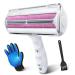 Ourtop 2.0 Animal hair remover lint roller pink lint brush for dog hair cat hair reusable lint bush for pet hair effective for furniture bed linen couch and more