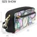 Colorful PU Leather Cosmetic Bag | Travel Make-Up Organizer for Women | Multicolored Pocket Watch Design - Buy Online on GoSupps.com
