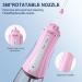 Water Dental Flosser - Cordless Teeth Cleaning MOCEL | 5 Modes Oral Irrigator | Portable USB C Rechargeable | IPX7 Waterproof | Perfect for Home & Travel (Pink - Buy Online on GoSupps.com