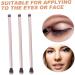 SKISUNO 20pcs Double Brush Makeup Brush Powder Applicator Cosmetics Brush Makeup Tool Golden Aluminum Tube - Buy Online on GoSupps.com
