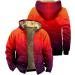 Hanxiulin Men's Fleece Jacket - Plush & Cuddly Cardigan Long Warm Breathable Quilted Coat for Autumn Winter XXL Red - Buy Online on GoSupps.com