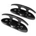 Mxeol Folding Boat Cleats - 2 Pack Stainless Steel Dock Cleats with Black Coating - Buy Online on GoSupps.com