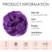 Synthetic Curly Messy Hair Bun Scrunchie Extension in Purple - Women's Updo Chignon Hairpiece - Buy Online on GoSupps.com
