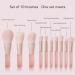 Peach Makeup Brushes Set Fluffy Eye Shadow Blending Brush with Slope Design Soft Bionic Filament for Easy Makeup Application - Buy Online on GoSupps.com