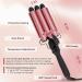 Alure Three Barrel Hair Waver | 1 Inch Ceramic Tourmaline Crimping Iron with LCD Temp Display | Dual Voltage for International Use - Buy Online on GoSupps.com
