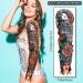 Classic Sailor Jerry Style Temporary Tattoo Sleeves - 55 Old School Stickers for Adults, Kids, Men, Women - American Traditional Flower Design - Buy Online on GoSupps.com