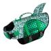 Eyin dogs swimming jar swimming jar in shark shape for dogs with strong buoyancy and tear -resistant rescue handle size -adjustable dog swimming vest for swimming boating and pool (green m) m green