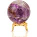Amethyst Crystal Gemstone Ball - Wiccan Altar Decor & Spiritual Gemstones - Buy Online on GoSupps.com