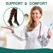 Copper Zipper Compression Socks 15-20mmHg - 2 Pairs, Open Toe Support, Black, Large-X-Large - Buy Online on GoSupps.com