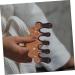 Foytoki Wooden Massage Comb for Curly Hair - Wide Teeth Scalp Nursing Tool (10x5.5cm) - International Shipping Available - Buy Online on GoSupps.com