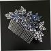 Didiseaon Dark Blue Hair Comb Wedding Rhinestone Hair Clip Girls Barrettes for Hair Floral Hair Comb Bridal Glitter Barrette Hair Combs European and American Zinc Alloy Bride Wig - Buy Online on GoSupps.com