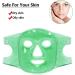 Reusable Ice Face and Eye Mask for Pain Relief and Migraines - Green - Buy Online on GoSupps.com