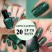 TBeautfave Emerald Green Nail Polish Glitter Green Nail Polish Quick Dry Long Lasting Nail Varnish - Water Based No Need Cure Nail Gel Polish Non-Toxic Breathable Nail Polish Home Nail Art - Buy Online on GoSupps.com