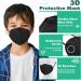 XDX Kids KN95 Masks for Children - 25 Pack Individually Wrapped Black Disposable Face Masks - 5 Layers, 95% Filter Efficiency - Breathable & Comfortable - Black-25pcs - Buy Online on GoSupps.com